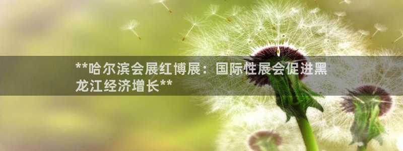 果博客服电话多少：**哈尔滨会展红博展：国际性展会促进黑
龙江经济增长**