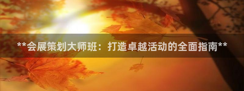 果博公司会员怎么开户：**会展策划大师班：打造卓越活动的全面指南**